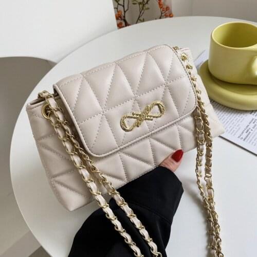 Brand Design Summer Crossbody Bag for Women 2021 Trend Diamond Chain Shoulder Bag Female Fashion Large Capacity Travel Handbag