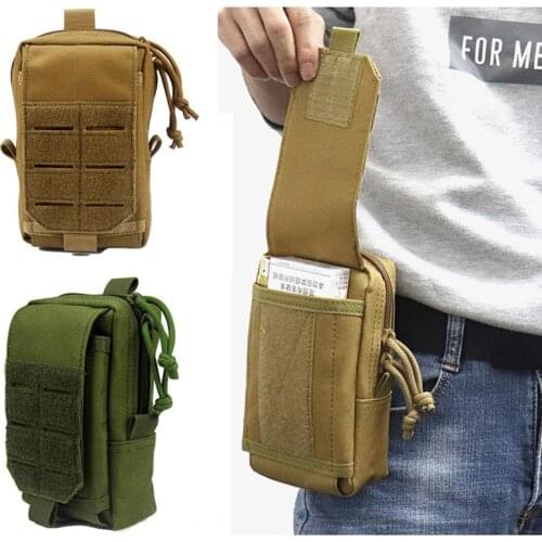 Tactical Molle Pouch Mobile Cell Phone Pouch Holder Waist Belt Bag Outdoor Hiking Pack Dump EDC Tool Hnting Accessories Bag