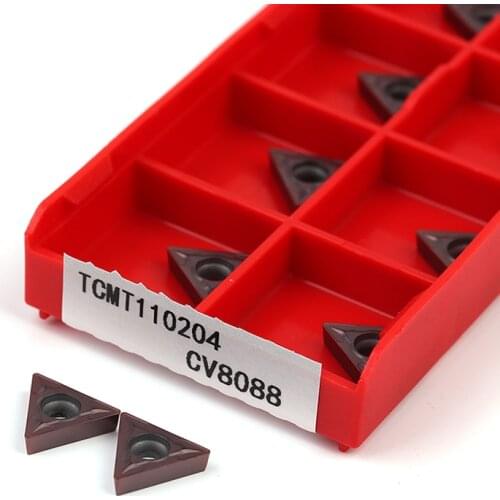 TCMT110204 CV8088 TCMT110208 CNC Lathe Turning Tools Carbide Insert Machining Cut Sharp Blade Processing Stainless Steel Smooth