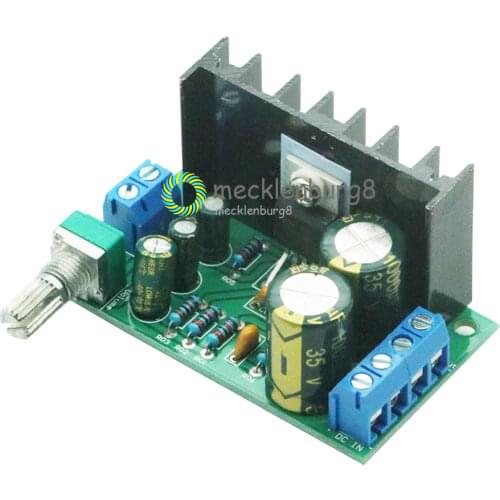 TDA2050 DC 12-24V 5W-120W One Channel Mono Audio Power Amplifier Board Module 1-Channel 60*35*40mm