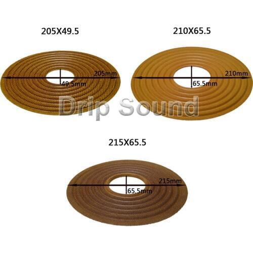 2pcs 205X49.5/210X65.5/215X65.5mm Elastic Wave Loudspeaker Subwoofer Woofer Bass Speaker Repair Spider Damper