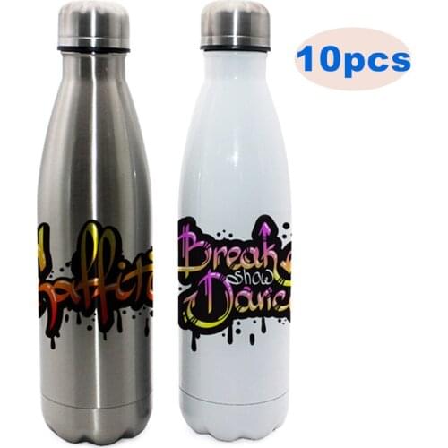 10pcs 500ml / 17oz Bowling-Shaped Vacuum Bottle for Sublimation Printing