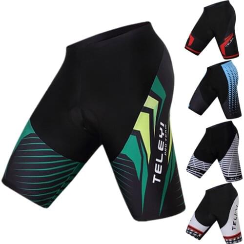 Teleyi Pro Team Cycling Shorts Men Women Shockproof MTB Bike Shorts 3D Gel Padded Tight Downhill Bicycle Shorts bermuda ciclismo