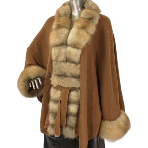 Fur Cardigan Women Fashion Rex Rabbit Fur Sweater 2021 Mid-Length Coat High Quality