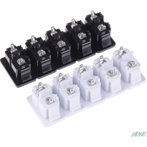 5Pcs/lot 2.5A 250V AC Iec320 C8 Male 2 Pins Power Inlet Socket Connector