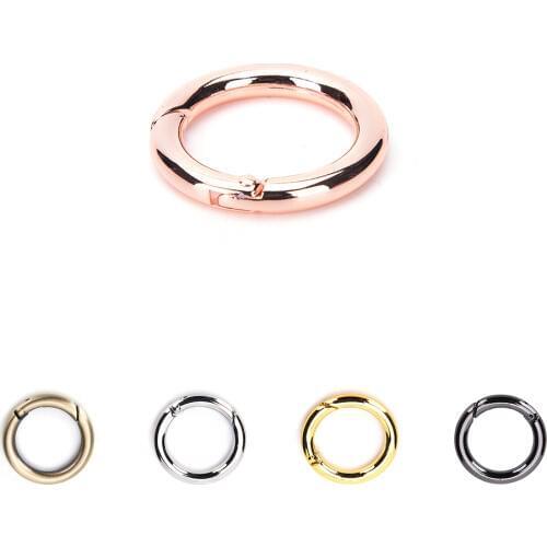 5PCS Spring O Ring,bag Hook,Round Carabiner Snap Clip Trigger Spring Keyring Buckle,O Ring For Bags,DIY Bag Accessories 28mm