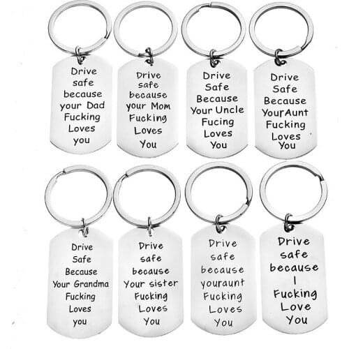Drive Safe Key Chains Naughty Valentines Day Gifts for Him, Husband Boyfriend Gift, Anniversary Gift,Keychain, Adult Humor