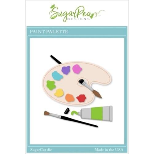 CH 2021New Arrival PAINT PALETTE SugarCuts Metal Cutting Dies For Scrapbooking DIY Cards Stencil Paper Craft Handmade Album
