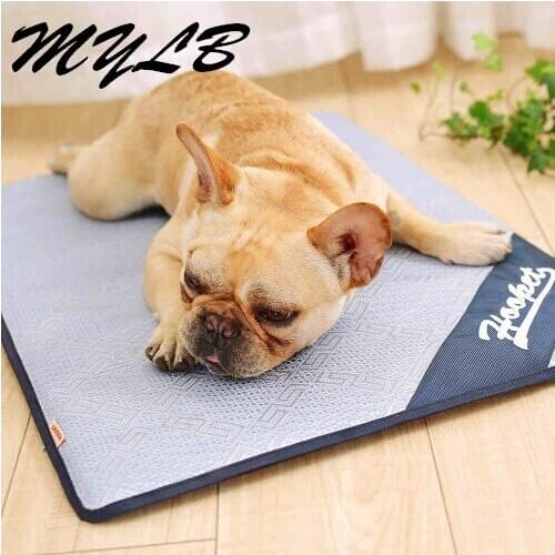 Mylb Breathable Pet Dog Cat Summer Sleeping Mat Self Cooling Mattress Straw Mat Cold Pad Ice Cushion