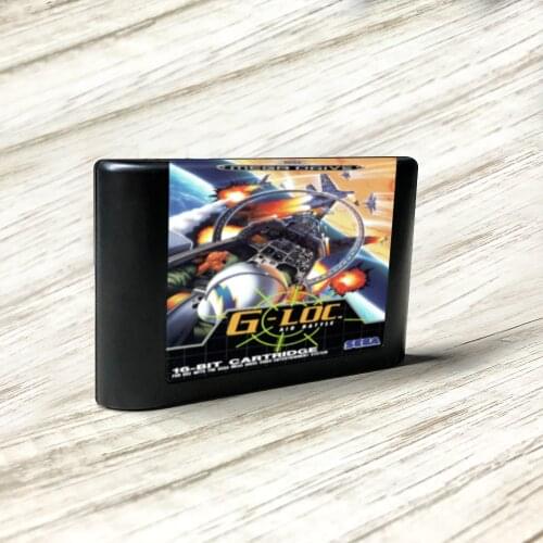 G-LOC Air Battle - EUR Label Flashkit MD Electroless Gold PCB Card forSega Genesis Megadrive Video Game Console