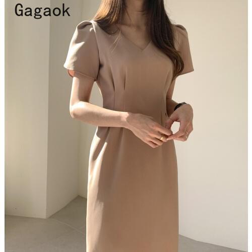 Платья с коротким рукавом Gagaok China At AliExpress