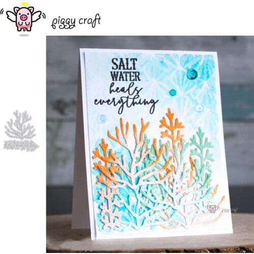 Piggy Craft metal cutting dies cut die mold Aquatic plant decoration Scrapbook paper craft knife mould blade punch stencils dies