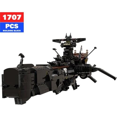 MOC Anime Space Pirate Space Battleship Captain Harlock Arcadia Pirate Ship Building Block Model Toys for Boys Childrens Gift
