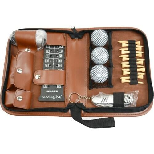 Outdoor Sport Golfer Gift Set Tool PU Bag Golf Accessoires Kit Golf Training Aids