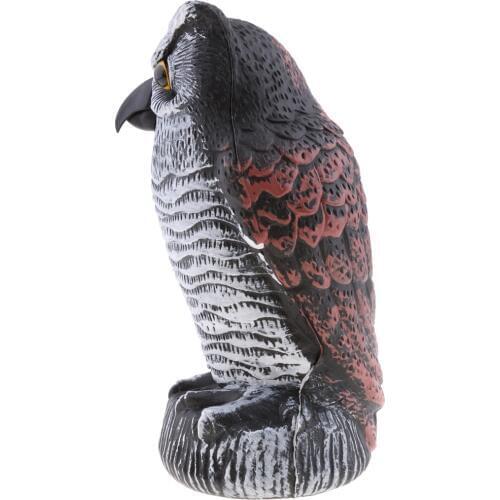 Owl Decoy to Scare Birds Away Scarecrow, Fake Owl Statue for Home Garden Decor