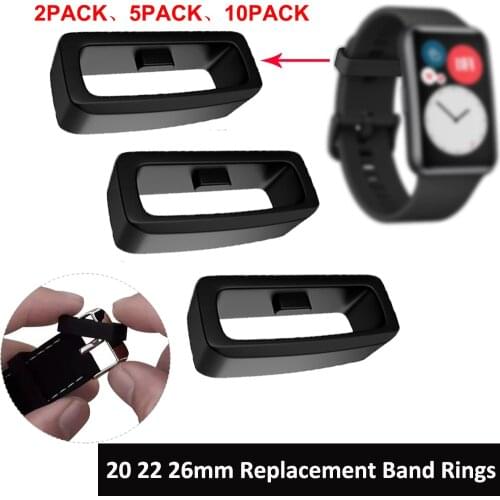 20-26mm Rubber Replacement Strap Band Keeper Loop Security Holder Retainer Ring For Garmin fenix5S 5 6X 6S Samsung S3 S2 Watch