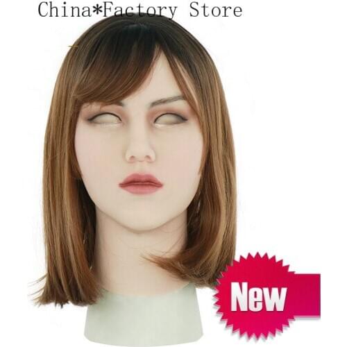 Silicone Mask Artificial Realistic Skin May Mask Latex Sexy Cosplay for Crossdresser Transgender Male Shemale Drag Queen