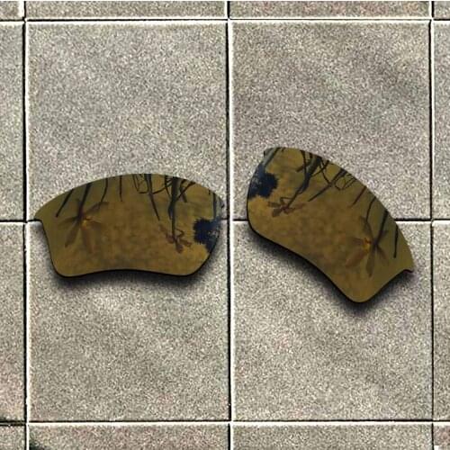 Bronze Gold Polarized Sunglasses Replacement Lens for-Oakley Half Jacket 2.0 XL Frame 100% UV Protection Good Fitness