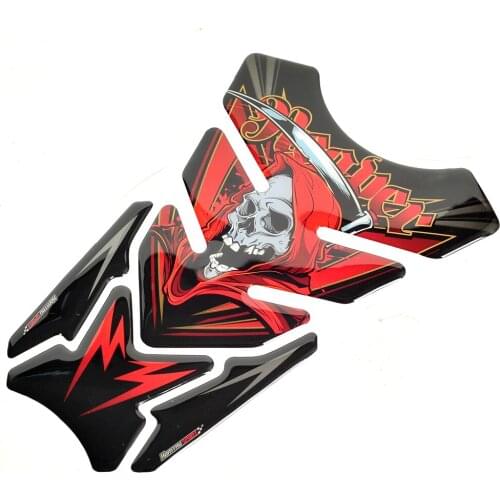 Universal 3D Motorcycle Tank Pad Gel Protector Sticker Death Tankpad Case for Aprilia Honda Suzuki Kawasaki Yamaha R1 R6