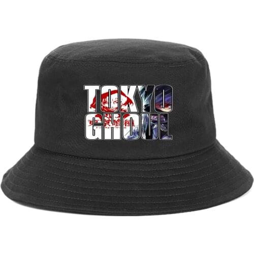 Anime Tokyo Ghouls Bucket Hat teenager Outdoor Summer Hip Hop Beach Sun Caps unisex Streetwear Chapeau Caps Fisherman Caps