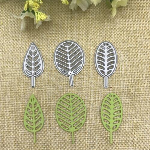 3pc leaf cute tree die Metal Die Cutting Dies Stencil Scrapbooking Photo Album Card Paper Embossing Craft DIY
