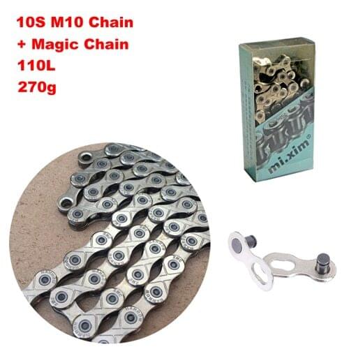 6/7/8/10 Speed Chain Z99 Z72 110 Links Single Speed Chain 10 Speed MTB Road Bicycle Chain Steel + Magic Chain cheap free shippin