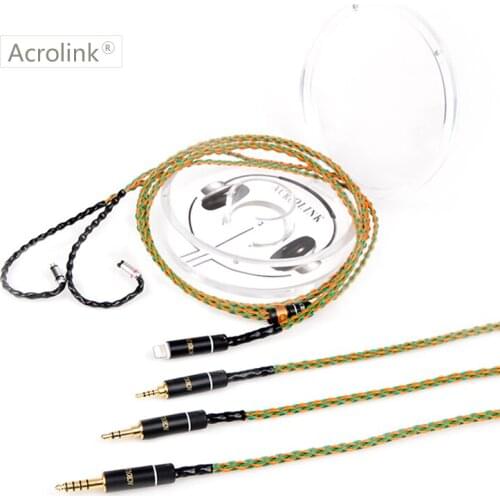 Acrolink 2.5/3.5/4.4mm/ Pcocc silver Plated Earphone Upgrade Wire Headphone Cable WESTON TFZ 1964 W4R UM3X ES3 ES5 cm0.78 Cable
