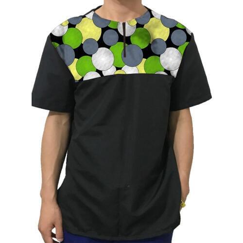 African tops for men o-neck short sleeve dashiki print/black patchwork t-shirts Ankara Africa style traditional mens clothing