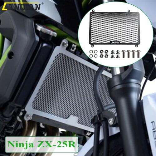 ZX25R Motorcycle Accessories Aluminium Radiator Guard Grille Grill Cover Protector For Kawasaki Ninja ZX-25R ZX 25R 2020-2021