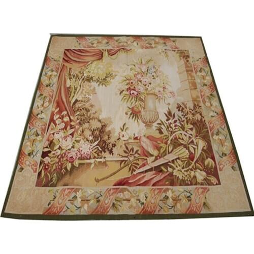 Aubusson tapestry wall hanging wall tapestry custom tapestry embroidery yellow tapestry tapestry modern