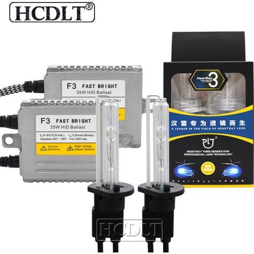 HCDLT AC 35W Reator DLT F3 HeartRay HID Conversion Kit Xenon H1 H7 H11 9005 9006 9012 D2H HID Xenon Lamp Bulb 4500K 5500K 6500K
