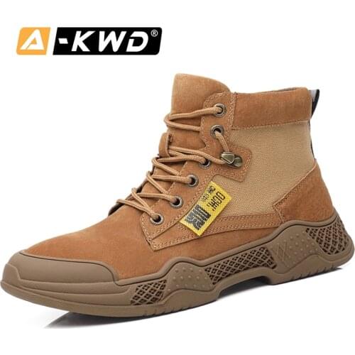 Fashion Yellow Brown Khaki High Top Sneakers MenS Genuine Leather Men Shoe Autumn Mens Shoe Chaussure Cuir Homme Leather Sneaker