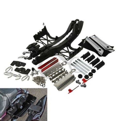 Motorcycle One Touch Opening Saddlebag Latch Lids Hardware Cover Kit For Harley touring Road Glide Electra Glide 2014-2020
