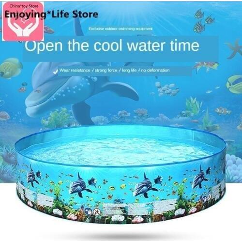 New Family Swimming Pool Children Playing Outdoor Swimming Pool Without Tube Plastic Marine Round Outdoor Swimming Pool