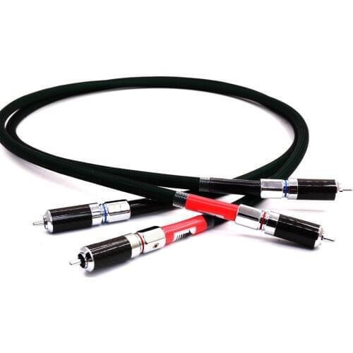 Pair YTER 2328 Hifi RCA Cable Hi-end Silver Plated 2RCA Male to 2RCA Male CD Amplifier Interconnect RCA Cable