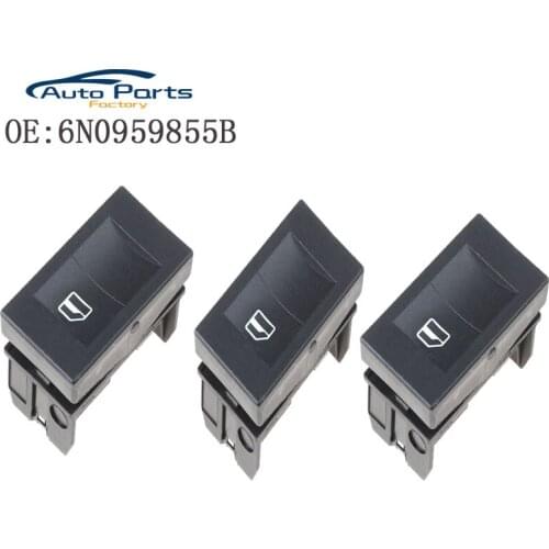 3PCS New Power Window Switch Single Both Side For Volkswagen Polo Classic 6K 2000-2002 6N0959855B