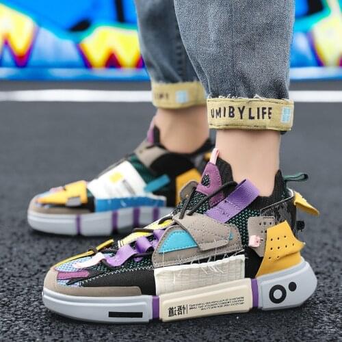 Mixed Colored Designer Sneakers Men Platform Shoes Big Size 46 Casual Shoes High Quality Man Luxury Sneakers zapatillas hombre