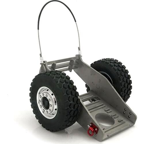 Trailer Track Towing Wheels Set & Grinding Disc Fixed Part Excavator Quick Disassembly Tool for 1/14 Excavator Modification Part