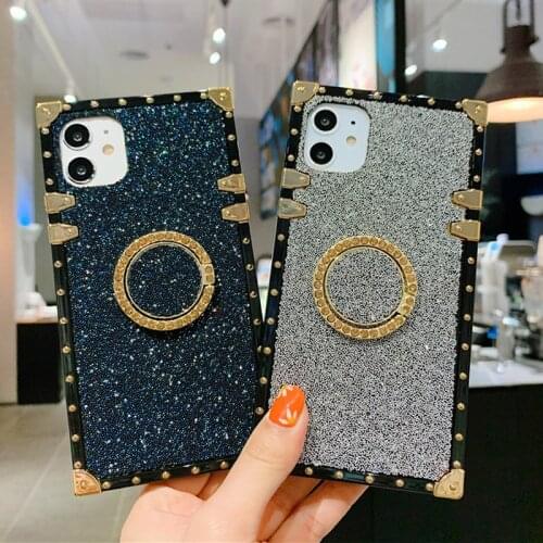 Luxury Bling Shinning Particle Diamond Case for Motorola Moto G Play 2021 G Stylus Moto G Power One 5G Ace Square Silicone Cover