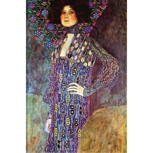 Hand painted Gustav Klimt Portrait Paintings Emily Fidge beautiful woman Painting for wall decor High quality Canvas oils art