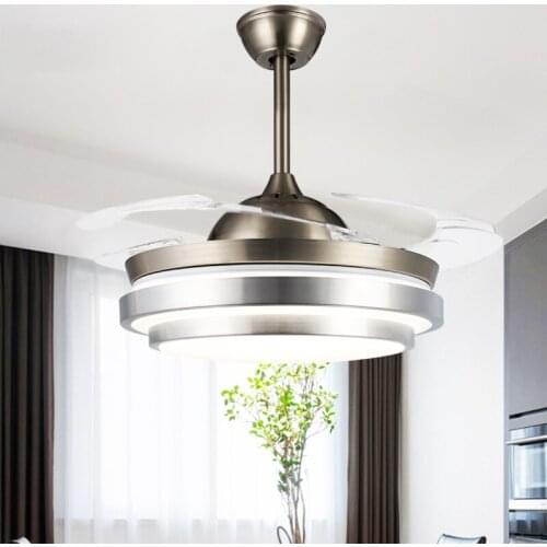 Modern Bluetooth Stereo Three-color Frequency Conversion Smart Ceiling Fan Lamp Living Room Bedroom Dining Room Fan Chandelier