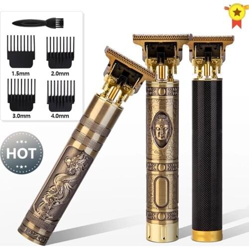 Electric Hair Clipper Man LCD 0mm Shaver Trimmer For Men Barber Professional Beard Rechargeable Hair Cutting Machine T9 USB