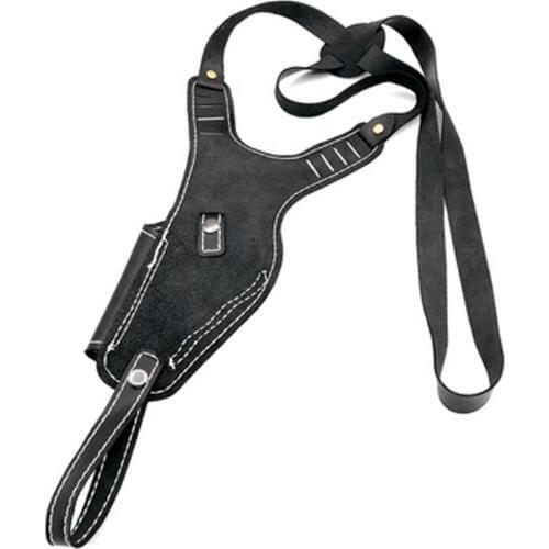 Airsoft Vertical Genuine Leather Shoulder Holster Right Hand Gun Holster Fits Frame Auto Handguns Cowhide Gun Bag