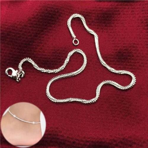 Foot Jewelry Tobillera de Prata Barefoot silver plated Shiny Women Girls Friend