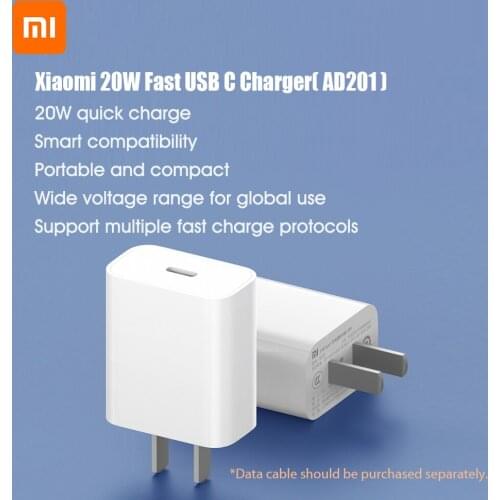 Xiaomi USB C Charger 20W Fast Charger PD Charger USB C Wall Charger Portable Phone Charger Compatible with iPhone xiaomi