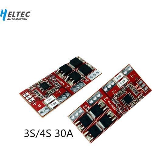 3S 30A/4S 30A Lithium Battery Protection Board /3S/4S BMS Board high current No activation Automatic Recovery 14.8V 16.8V