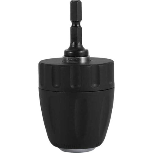 Keyless Drill Chuck 0.8-10MM Keyless Drill Chuck Adaptor 3/8-24UNF 1/4 inch Hex Shank Quick