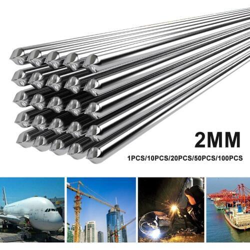 1/10/20/50/100PCS Portable 50cm Low Temperature Easy Aluminum Welding Rod 2mm No Need Solder Powder