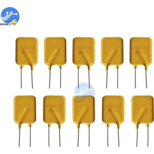 10PCS 0.65A250V 650mA PolySwitch Resettable Fuse Poly Switch Fuses Polyfuse