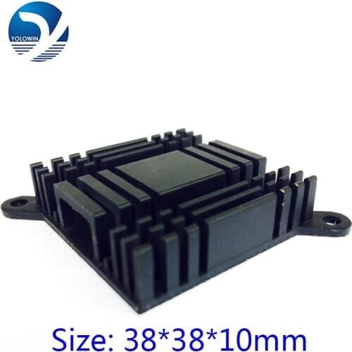 2Pc 38*38*10mm New Arrival Processor Heatsink Radiator Aluminum Heatsink Extruded Profile Heat Sink Electronic Heat Sink YL-0015